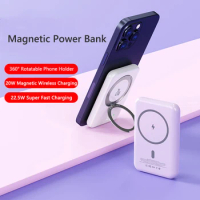 20W Magnetic Wireless Power Bank 5000mAh 22.5W Fast Charging External Battery Pack for Huawei Xiaomi iPhone 14 13 Mini Powerbank