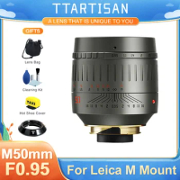 TTArtisan 50mm F0.95 Full Fame Lens Titanium Grey for Leica M-Mount Cameras Like Leica M M240 M3 M6 M8 M9 M9p M10 With Adapter