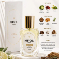MIYOU Parfum Valley 30ml - Aroma Bergamot, Pink Pepper, Davana, Agarwood, White Amber, Rosemary, Lea