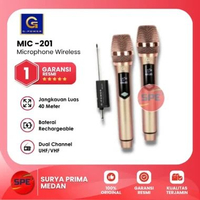 MIC WIRELESS GOLD G-POWER MIC-201 / MIC201 GARANSI RESMI (MEDAN)