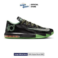 Sepatu Basketball Kd VI Men's Basketball Shoes - Black/Multi Color Lt Lucid Green (IH3582-001) Origi