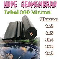 Plastik HDPE geomembran berbagai ukuran. tebal 300.microne