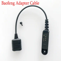Baofeng Adapter Cable UV-9R Plus Waterproof Radio to 2 Pin Headset Speaker Mic for UV-9R Plus UV-XR Walkie Talkie Accessories