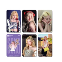 Thẻ Bài I-DLE YUQI Kaji Thẻ Bài IVE WONYOUNG Laser Hologram Trong Suốt ID Lomo Card MIYEON MINNIE SO