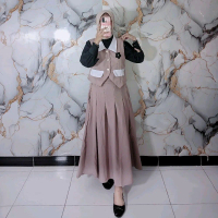 INARA one set vest rok wanita formal setelan inara Setelan motif bunga Blazer