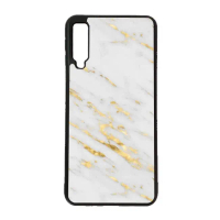 Casing Custom Case Samsung A7 2018 Softcase Motif Marble Marmer 07