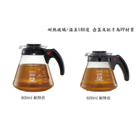 耐熱咖啡壺 花茶壺(塑膠把手) 600ml-800ml /1入Drink eat 器皿工坊
