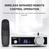 Bluetooth 5.0 remote control M6 MA12070 Hifi Digital Amplifier Active Subwoofer Headphone Amp USB/OPT/COAX DAC Decoder
