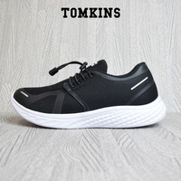 TOMKINS Delfino - Hitam Putih Sepatu Sekolah 39