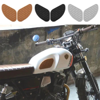 Rubber Retro Motorcycle Cafe Racer Gas Fuel Tank Universal Sticker Protector Knee Tank Pad Grip Decal For Honda Yamaha
