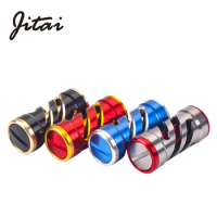 JITAI Aluminum Alloy Reel Handle Knobs Full Metal For Baitcast Reels Spinning Wheels DIY Full Metal Cylindrical Reel Handle Knob