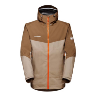 【MAMMUT 長毛象】AF 男 Convey Tour HS Hooded 輕量 GORE-TEX 防水防風透氣外套.夾克_1010-28451-7496 野生棕/深沙褐