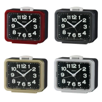 【SEIKO 精工】精工寧靜夜晚靜音夜光鬧鐘SK048(QHK062)