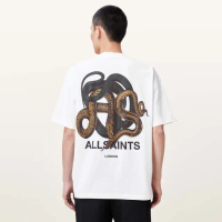 【ALLSAINTS】RETICULATE 純棉蛇年LOGO短袖T恤 M009PC(寬鬆版型)