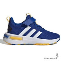 Adidas 慢跑鞋 童鞋 中大童 魔鬼氈 Racer TR23 藍【運動世界】IE6423