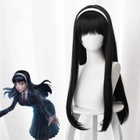 Kawakami Tomie Cosplay Identity V Cosplay Yidhra Long Straight Black Wig Cosplay Anime Cosplay Heat Resistant Synthetic Wigs