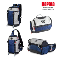 Rapala Fishing Tackle Bag Multi Function Fishing Gear Kit Bag Purse Pocket One Shoulder Bag Outdoor Backpack Lure Waist Bags