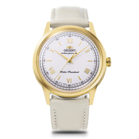 นาฬิกาข้อมือ Orient Classic Quartz Solar สายหนัง RA-WK0001S สีขาว
