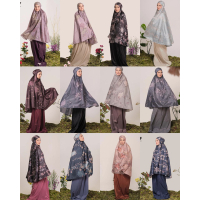 READY ALIF MUKENA MINI MOTIF BLOEMEN PARASUT PREMIUM KOREA TRAVEL Alif Modern Wear Mukena Motif by A