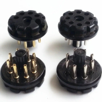 8Pins Bakelite Tube Socket GZS8-B for KT66 KT88 6SL7 6SN7 Vacuum Tube Audio