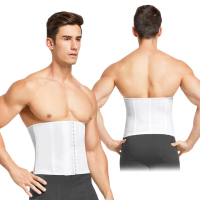 【Charmen】可調式三段排扣收腹塑腰帶 束腰套 男性塑身(超值2入組)