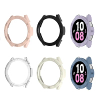 PC Hard Frame Shell Bezel Ring Case For Samsung Galaxy Watch 6/5/Pro/4/Active 2 40mm 44mm 45mm Glass Screen Protector Film Cover