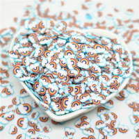 50g/lot Rainbow Cloud Polymer Clay Slices Sprinkles for Crafts Making DIY Slime Filling Accessories Nail Art Decoration 5mm