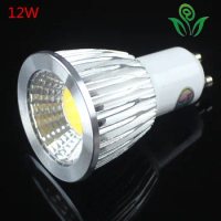 10X free shipping Super Bright 12w GU10 COB high power 220V gu 10 Spotlight Led lamp Light Downlight Led Bulbs Warm/Cool White