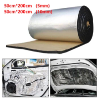 50x200cm Car Acoustic Thermal Sound Heat Deadener Mat Auto Engine Door Sound Proof Wall Panels Deadening Noise Insulation Mats