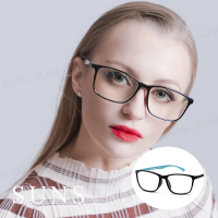 【SUNS】台灣製 大框經典雙色 濾藍光老花眼鏡 高硬度耐磨鏡片 配戴不暈眩