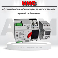 bộ chuyển đổi 2 nguồn điện luân phiên 15 ngày tự động không gây mất điện Timer tháng NKG5 + ATS NNC 