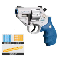 Korth Sky Marshal 9mm Revolver Toy Pistol Handgun Blaster Soft Bullet Toy Gun Airsoft Weapons For Adults Boys Birthday Gifts CS