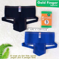 1pcs_ Suporter korset pria gold finger pengecil perut dan mencegah hernia/cd korset pria dewasa Kare