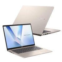 【ASUS 華碩】256G固態硬碟組★14吋 AI筆電(VivoBook X1407QA/Snapdragon X/16G/1TB SSD/W11)