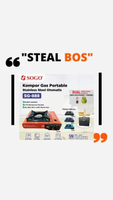 kompor gas portable sogo 2in1 SG 888 kompor portable sogo 2in1 kompor gas kompor bbq kompor sogo kom