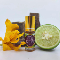 Oud Ikhtiar Pati Wangian 3ml Berasaskan Limau Purut Gaharu Morhabshi Luban Kemenyan Asli Attar Aroma
