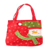 1000pcs/ot Snowman Santa Claus Christmas Gift Bags Non-Woven fabric handle Christmas Gift Bag Decoration Ornament Party Supplies