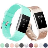 Silicone Strap for Fitbit Charge 2 Watch Band Wristband Band Strap Soft TPU Watchband for Fitbit Charge 2 Smartwatch Accessories