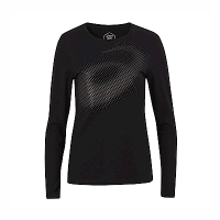 Asics [2012C435-001] 女 長袖 T恤 上衣 服飾 跑步 輕薄 透氣 反光 亞瑟士 黑