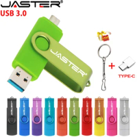 JASTER USB 3.0 High speed OTG metal USB flash drive pendrive 4GB 8GB 16GB 32GB 64GB 128GB key usb stick pen drive flash TYPE-C
