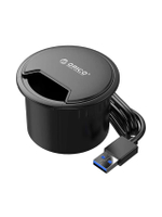 ฮับ USB Hub 4 Ports Desktop Grommet รุ่น DESK-4U-BK สีดำ
