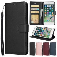 Wallet With Safety Rope Photo Frame Flipped PU Leather Cover For iPhone 15 Pro Max 14 Plus 13 12 11 SE 2022 X XR XS Max XS 8 7