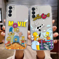 Clear Phone Case For VIVO Y30 Y32 Y33S Y50 Y51 Y52S Y53S Y55S Y76 Y78 V20 V21 V23 V25 5G 4G Case Funda Cartoon Funny S-Simpsons