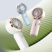 Mini Portable Fan 3 Pack Cute Handheld Fan Battery Operated Lightweight Small Personal Fan with 3 Speeds and USB Rechargeable