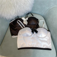 Ninabobo BR199 Tanktop Wanita Model Pita Crop Top Wanita Bahan Satin Bra Tank Top Motif List Top Inn