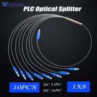 Mini fiber optic splitter, fiber optic splitter, SC APC SC UPC SC UPC, mini type splitter, 1x8, 10PCs customized