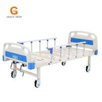 Hot Sale 2 Function ABS Manual medical Bed medical bed with toilet nursing 2 Cranks manual hospital bed