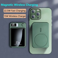 2024 Wireless 30000mAh Magnetic Qi Wireless Charger Power Bank 22.5W Mini Powerbank For iPhone Samsung Huawei Mijia FastCharging