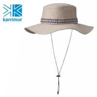 【Karrimor】日本製 原廠貨 中性 Safari Hat 抗ＵＶ圓盤帽/運動/生活/旅行 米黃