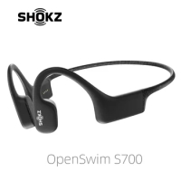 SHOKZ OpenSwim - Bone Conduction MP3 Waterproof Headphones for Swimming - Open-Ear Wireless Headphones S700